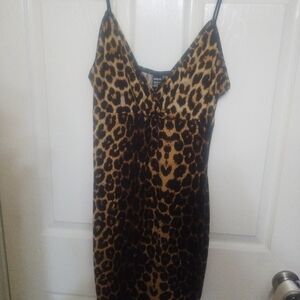 SHEIN Brown Leopard Teddy